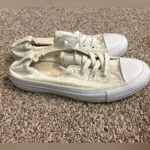 Converse Cream Low-Top Sneakers
